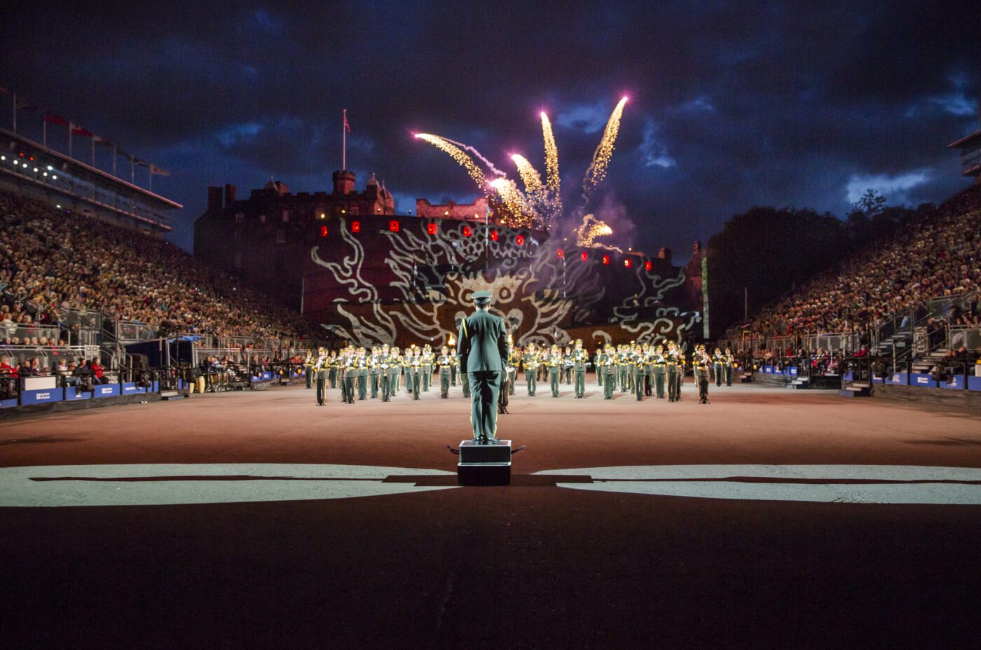 Soldiers and musicians perform at The Royal Edinburgh Military Tattoo